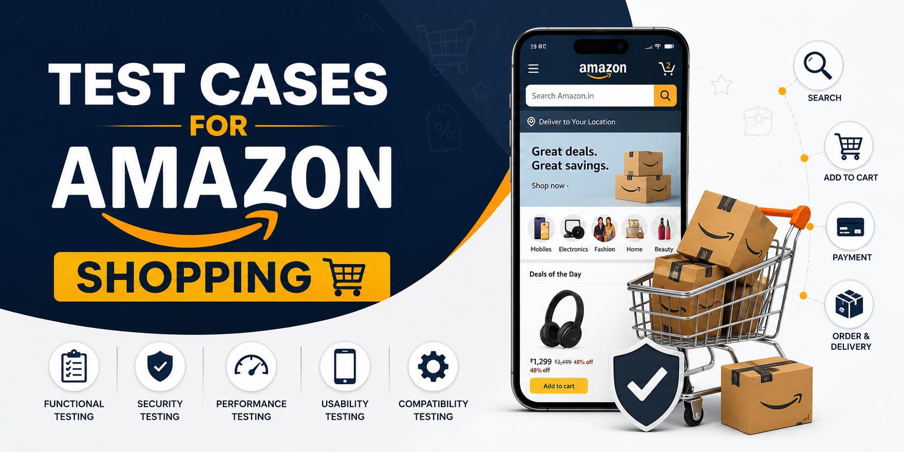 Test Cases for Amazon Shopping: 75+ Examples (Updated 2026)