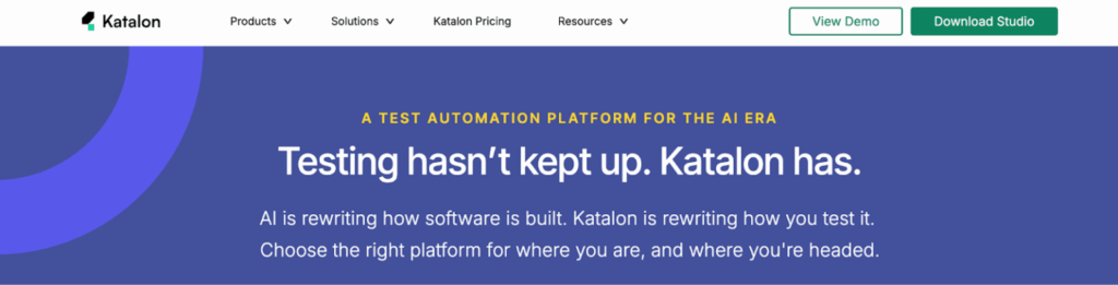Katalon - AI-powered test automation