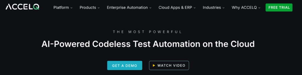ACCELQ - AI testing platform