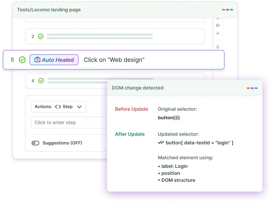 BotGauge’s self-healing engine works differently