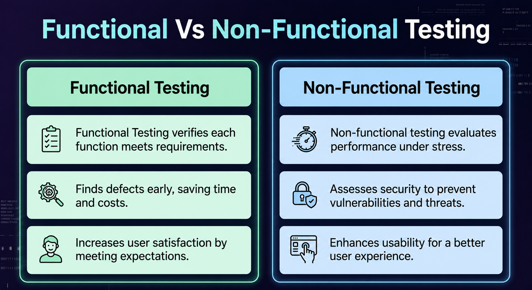 Functional and non functional testing